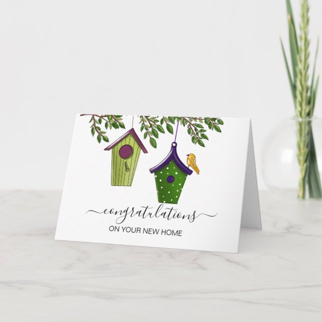 grattisar på ditt nya hem gods agent kort (Framsida)