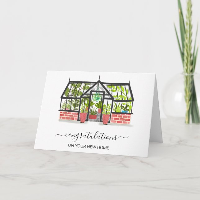 grattisar på ditt nya hem gods agent kort (Framsida)