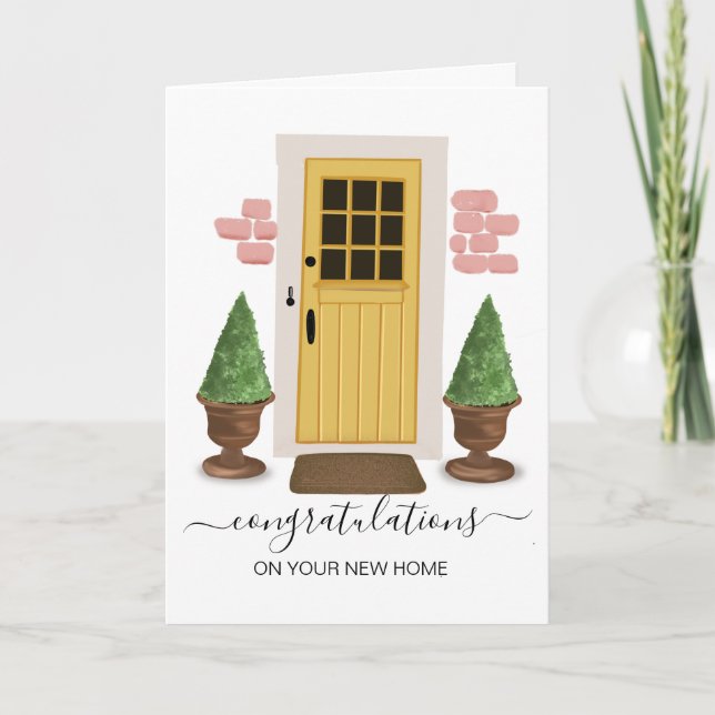 grattisar på ditt nya hem gods agent kort (Framsida)