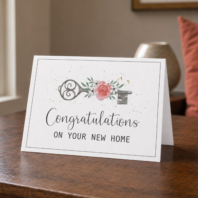 Grattisar på ditt nya hem kort (Congratulations on Your New Home)