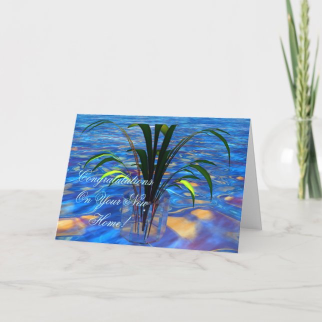 Grattisar på ditt nya hem! kort (Framsida)