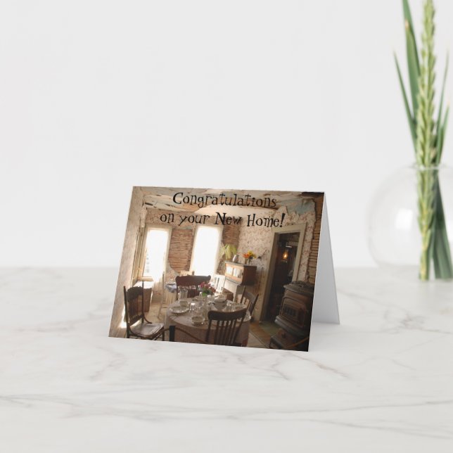 Grattisar på ditt nya hem kort (Framsida)