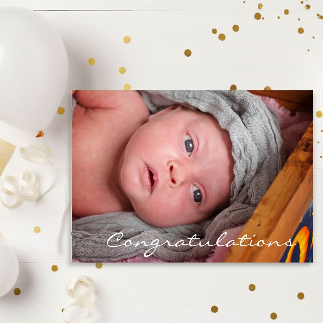 Grattisar på ditt Nyfödd bebis Boy Card Kort (Skapare uppladdad)