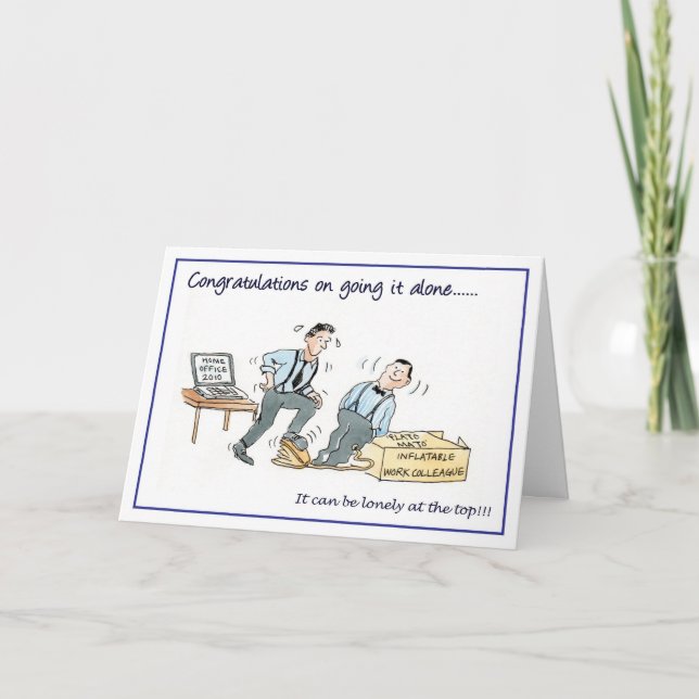 Grattisar på ensamen.. kort (Framsida)