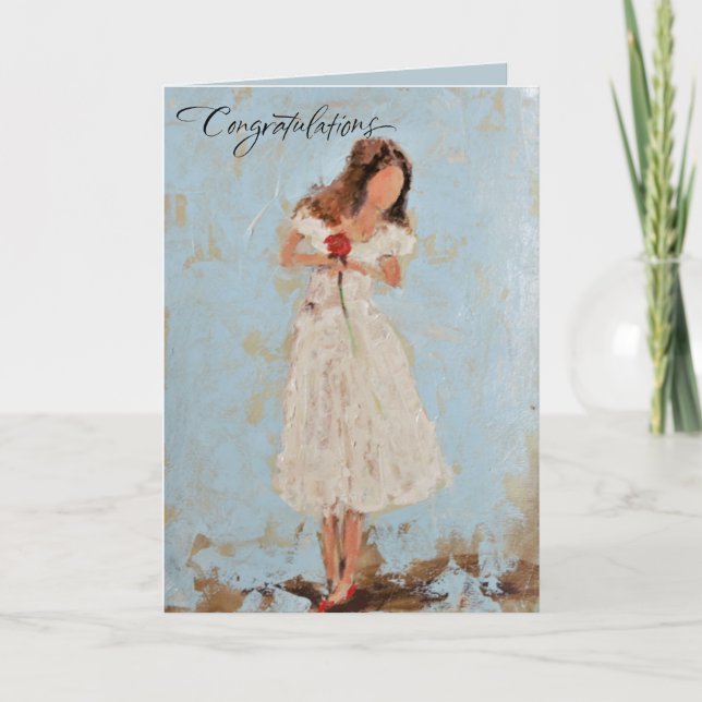 Grattisar på förlovningen kort (Framsida)