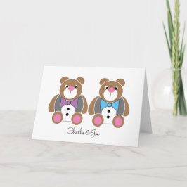 Grattisar på Gay bröllop-årsdagen Kort