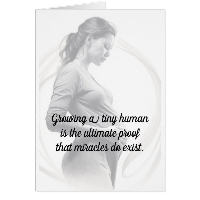 Grattisar på Graviden förväntas Hälsningskort (Framsidan)