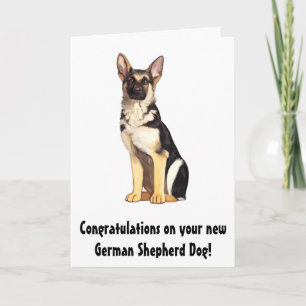 Grattisar på Hund Din nya tyska shepherd Kort