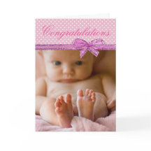 Grattisar på Nyfödd bebis Girl