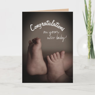Grattisar på Nyfödd bebis Kort