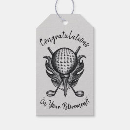 Grattisar på Pension Golf Boll Tee Klubbar Presentetikett