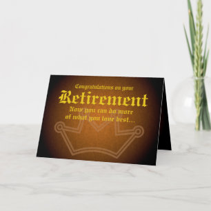Grattisar på pension kort
