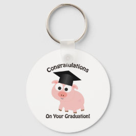 Grattisar på Studenten! Gris Nyckelring