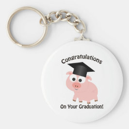 Grattisar på Studenten! Gris Nyckelring