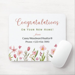 Grattisar Realtor Personlig Rosa Flowers Musmatta