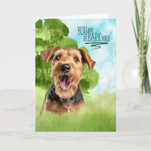 Grattisar reBARKable Airedale Terrier Hund Kort