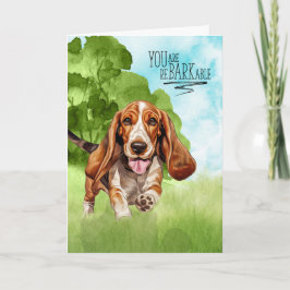 Grattisar reBARKable Basset Hound-Hund Kort