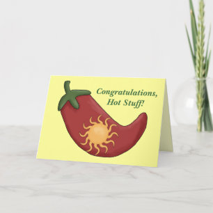 Grattisar Red Chili Pepper Card - Westernt Kort