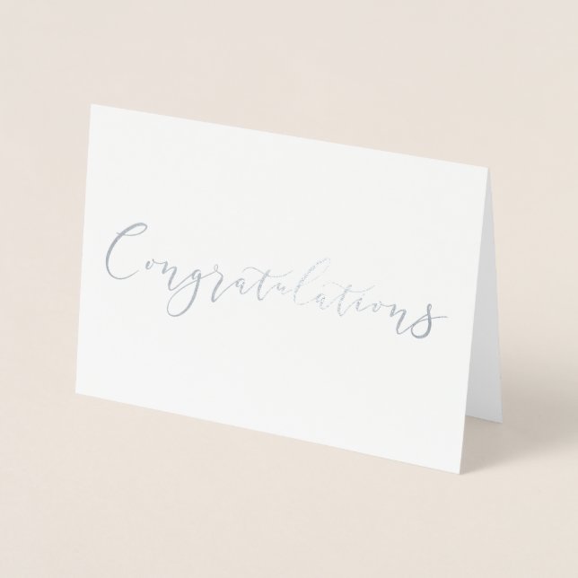 Grattisar Silver Foil Card Folierat Kort (Framsida)