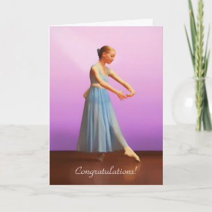 Grattisar, skäl Dance, Ballerina in Blue Kort