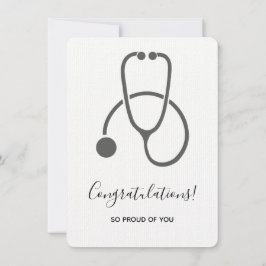 Grattisar Snyggt Grått Steth Grad-inbjudan Inbjudningar