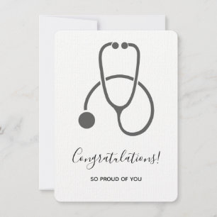 Grattisar Snyggt Grått Steth Grad-inbjudan Inbjudningar