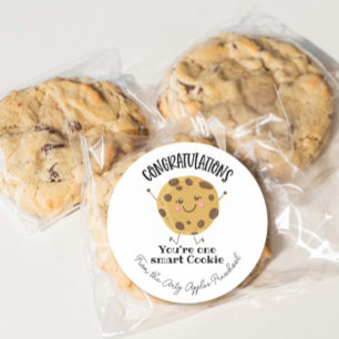 grattisar som du är en smart cookie runt klistermärke
