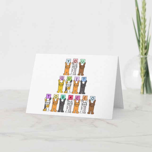 Grattisar som du avstår från tobak kort (Framsida)