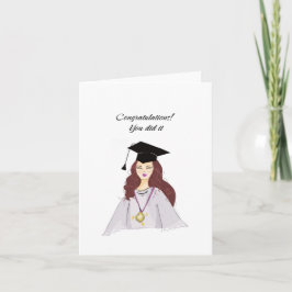 grattisar, studenten - Illustration Kort