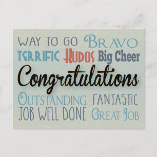 Grattisar - Sväg att gå Vykort