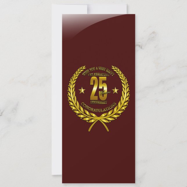 Grattisar till 25-årsdagen (Framsida)