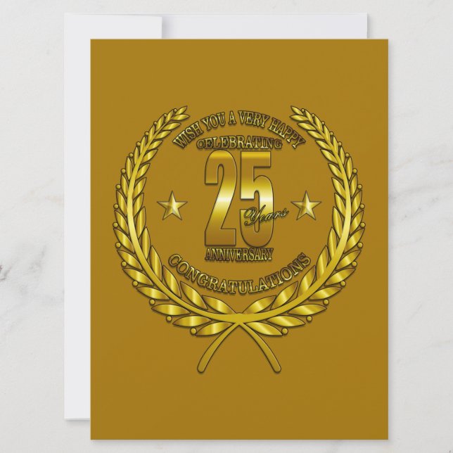 Grattisar till 25-årsdagen (Framsida)