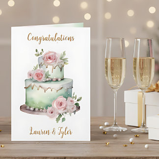 Grattisar till Bride and Groom | Bröllop Kort