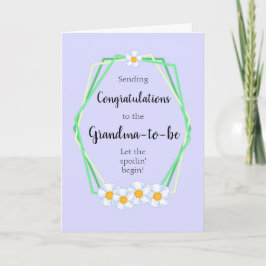 Grattisar till det mormor-to-be-kort kort