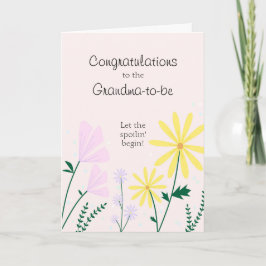 Grattisar till det mormor-to-be-kort kort