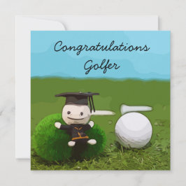 Grattisar till golfer studenten golf boll