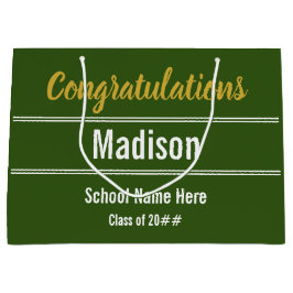 Grattisar till Grad om Mörk grönt och vit