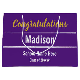 Grattisar till Grad om Royal Lila och vit