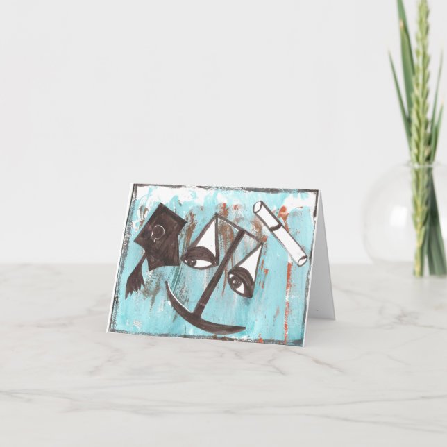 Grattisar till nytt juristkort kort (Framsida)