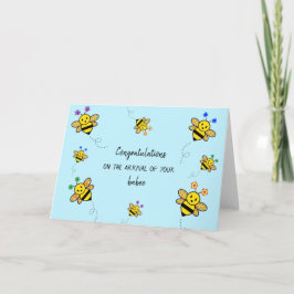 Grattisar vid ankomsten av ditt babeekort kort