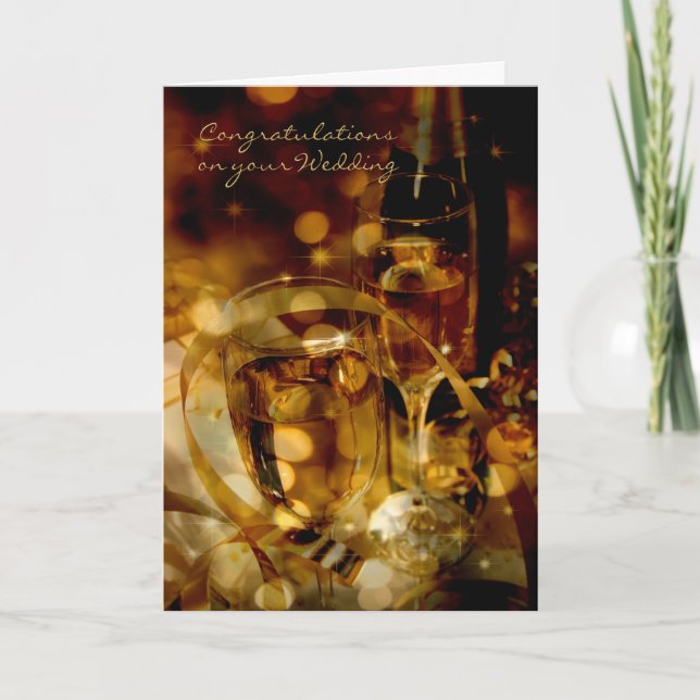 Grattisar vid Giftermål Bröllop Kort (Framsida)