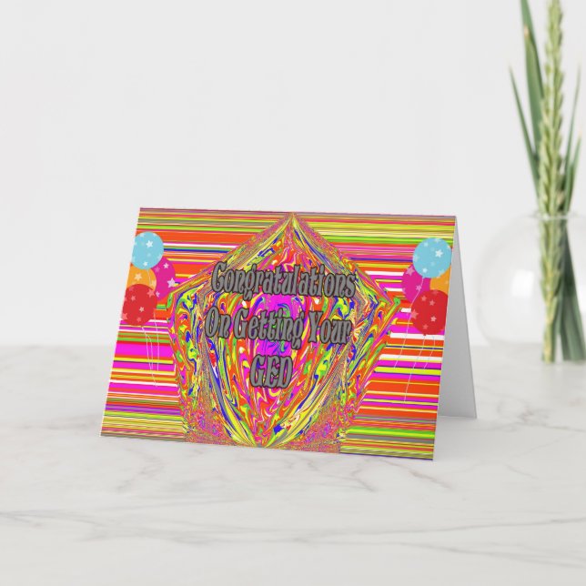 Grattisar vid hämtning av GED-kortet Kort (Framsida)