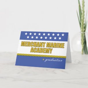 Grattisar vid Merchant Marine Academy Studenten Kort