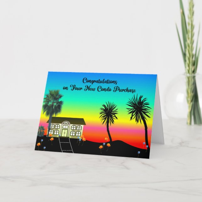 Grattisar vid nytt köp av Condo Tack Kort (Framsida)