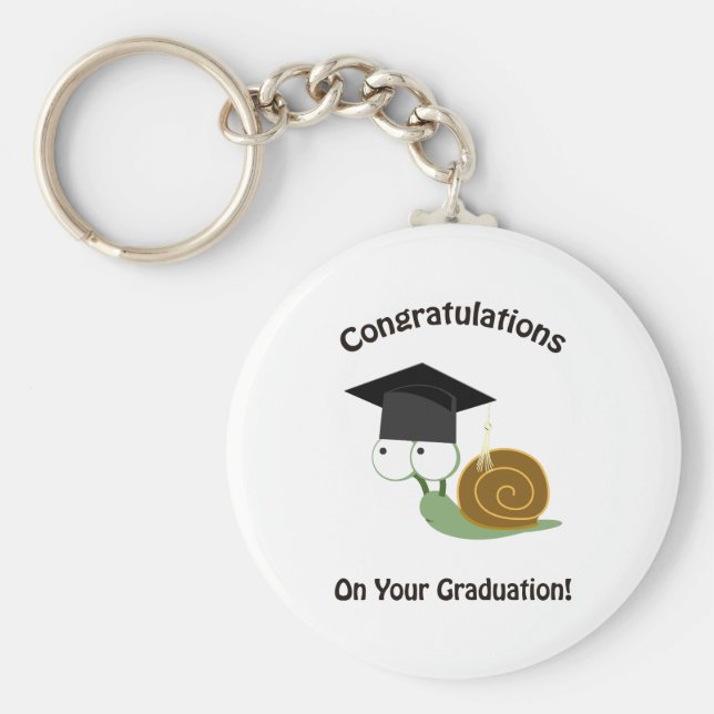 Grattisar vid Snigel vid Studenten Nyckelring (Framsidan)