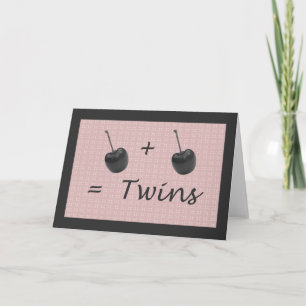 Grattisar vid Twin Girl Birth Kort