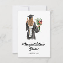 Grattisar Watercolor White Skin Girl Flowers