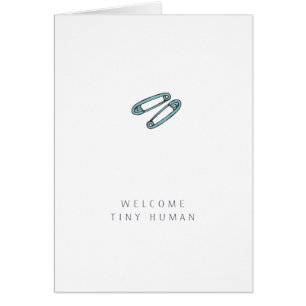 Grattisarna baby   Blåblöjande Stift-kort Hälsningskort