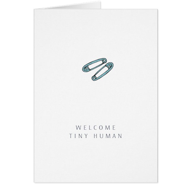 Grattisarna baby | Blåblöjande Stift-kort Hälsningskort (Framsidan)