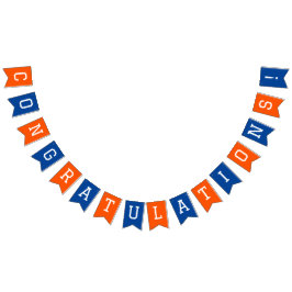 Grattisarna Blå och Orange Studenten Vimplar